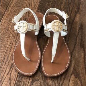 Tory Burch logo sandals